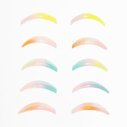 Glueless Round Silicones 5 Pairs Set