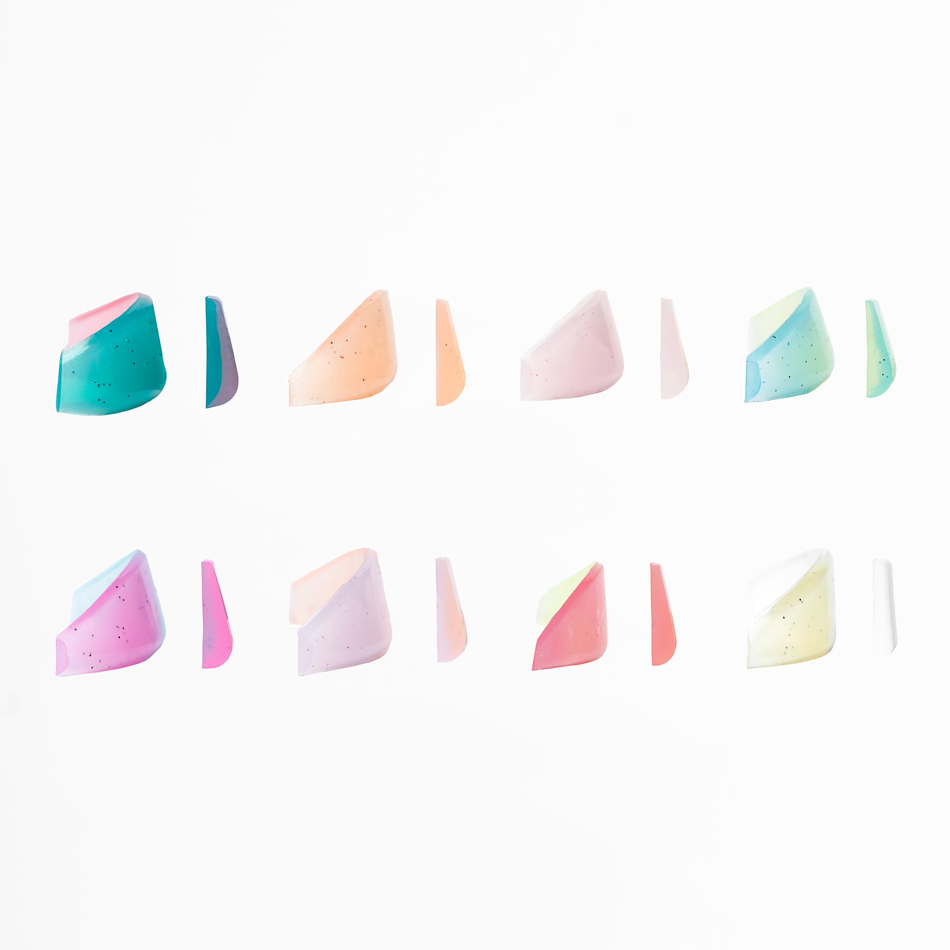 Glueless Teardrop Silicones 8 Pairs Set